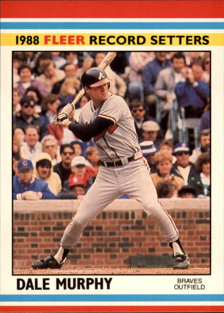 1988 Fleer Record Setters Baseball Cards       027      Dale Murphy